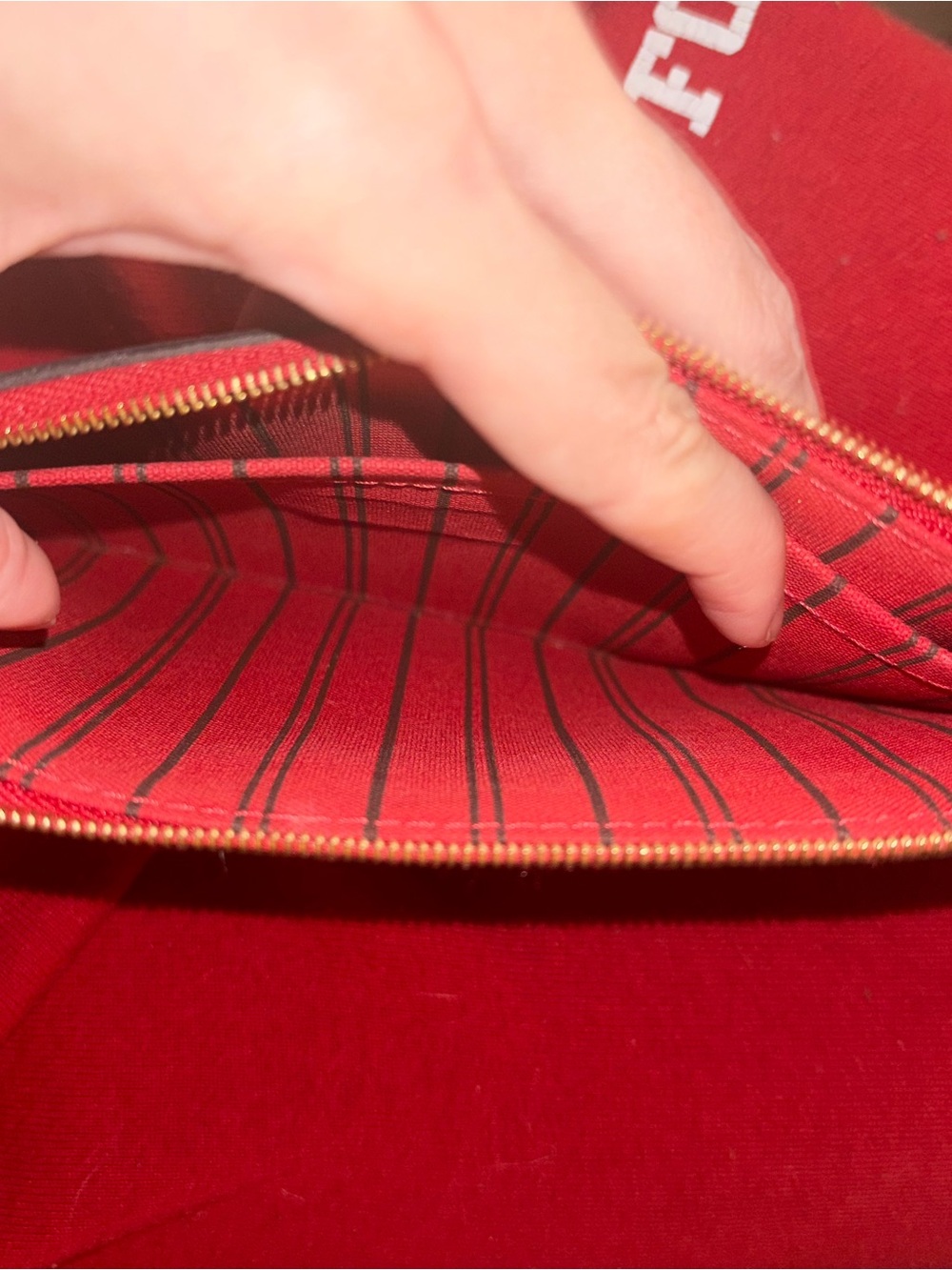 Louis Vuitton Brown Monogram Canvas Wristlet with Cherry Interior - Picture 4 of 7